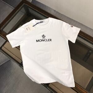 Moncler Men's White Short Sleeve